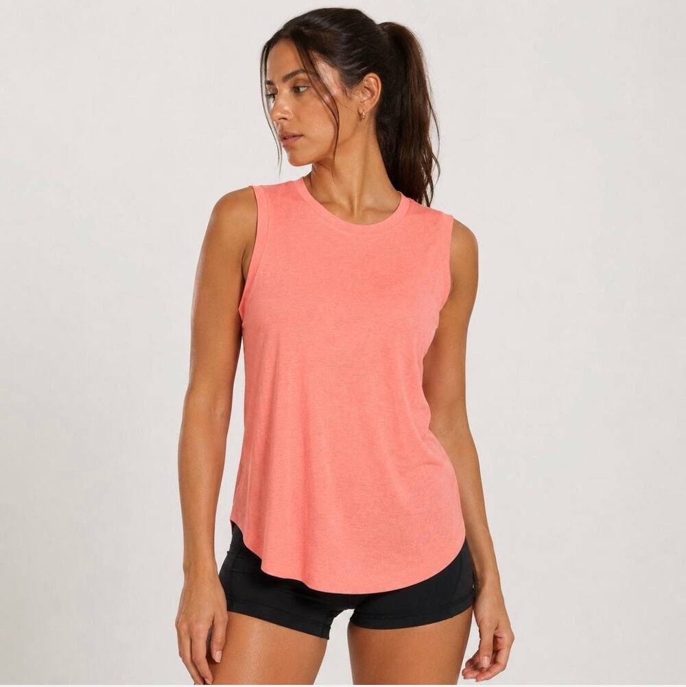 Athleta Women’s Breezy Tank Top Orange Coral Peach Size S